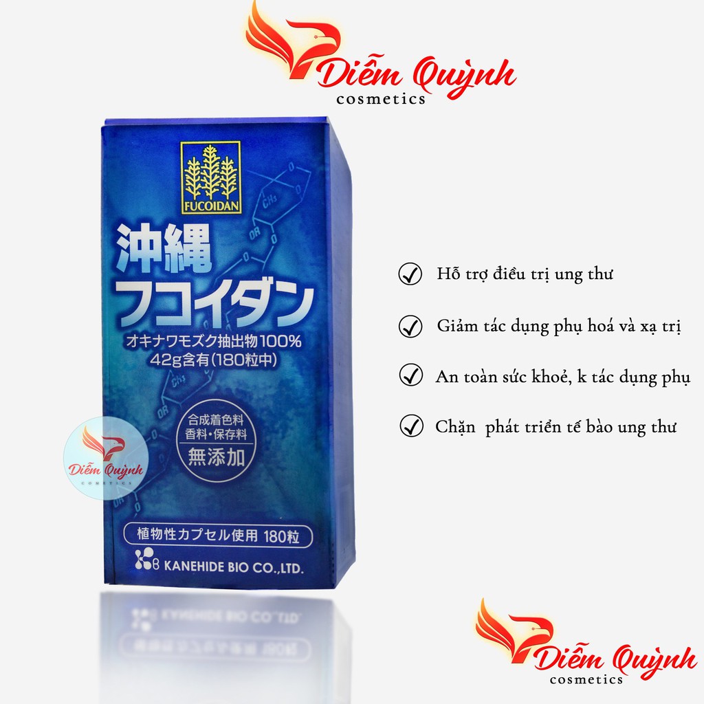 [Mã 66FMCGSALE hoàn 8% xu đơn 500K] Viên uống tảo Fucoidan Okinawa xanh hỗ trợ ung thư 180 viên Nhật Bản | BigBuy360 - bigbuy360.vn