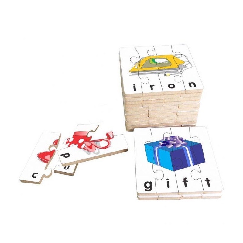 Bộ Ghép Hình Chữ Cái Anh Việt Bằng Gỗ Cho Bé