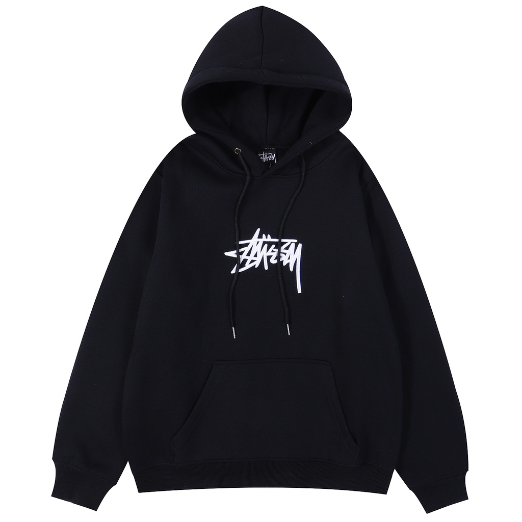 STUSSY Áo hoodies có nón dài tay thời trang nam nữ