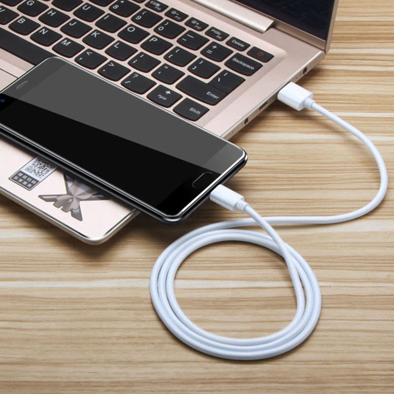 Dây cáp sạc Micro USB trắng cho Android Xiaomi