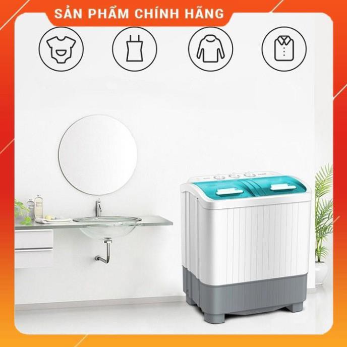 Máy giặt mini AUX bán tự động giặt được 3.6kg quần áo, máy giặt quần áo 2 lồng chính hãng chất lượng tốt