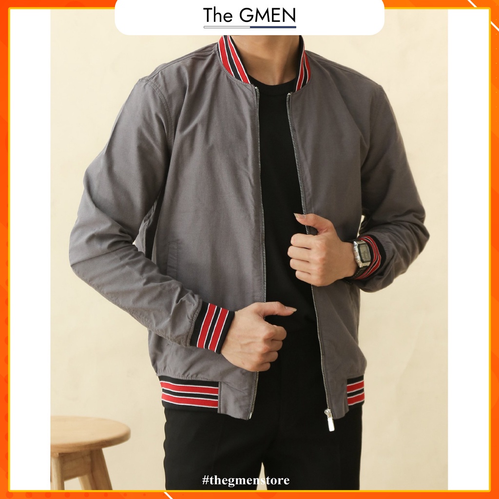 Áo khoác nam The GMEN Bomber Oxford chất liệu cao cấp dày dặn