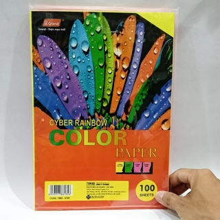 Bìa giấy dạ quang a4- 10 tờ /xấp