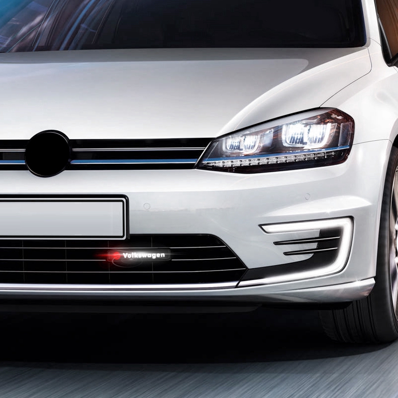 Miếng Dán Trang Trí Lưới Tản Nhiệt Có Đèn LED Dành Cho Xe Hơi Volkswagen VW Polo golf R line Passat Tiguan GTI CC Scirocco