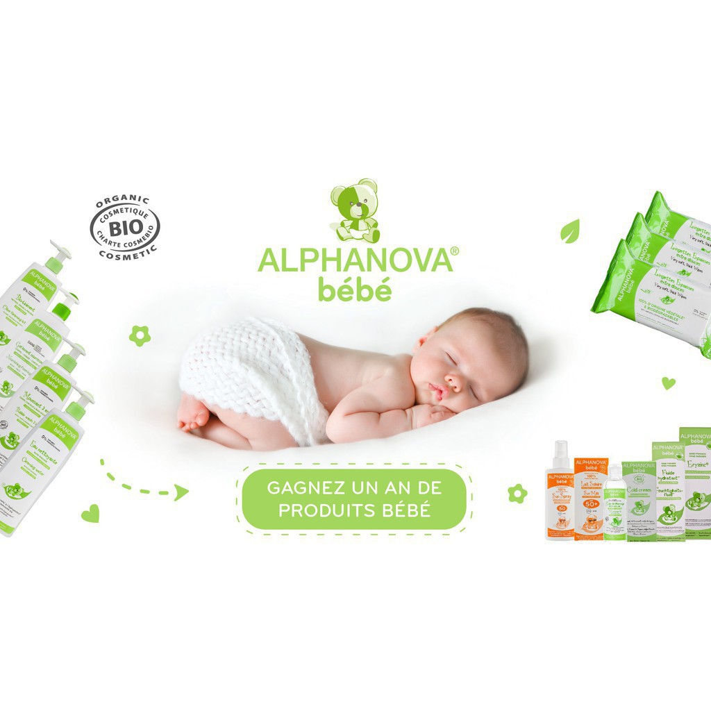 Kem dưỡng đa năng hữu cơ cho bé 4 trong 1 Liniment Cream Alphanova Bebe 200ml