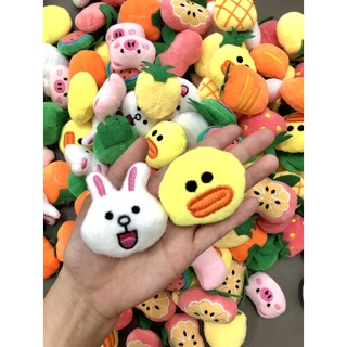 mặt gấu bông mini 5-7cm