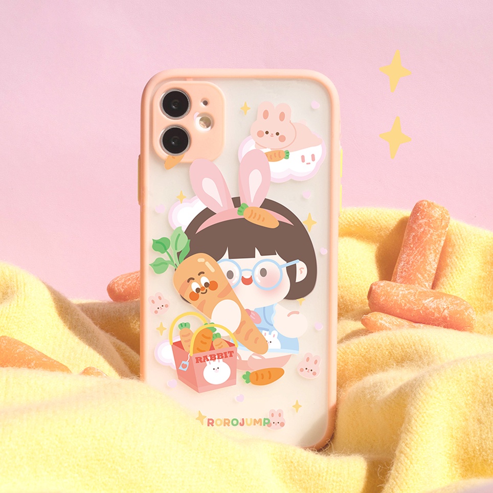 ốp iphone girl and carrot dễ thương ốp lưng iphone 6 7 8 x 11 12promax 12mini plus xsmax 11pro 11promax