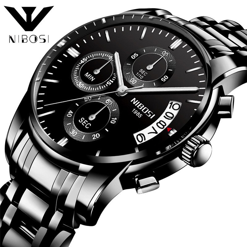 Đồng hồ nam NIBOSI 2353 dây thép đúc mẫu mới cải cá tính, mạnh mẽ Bán lẻ giá sỉ