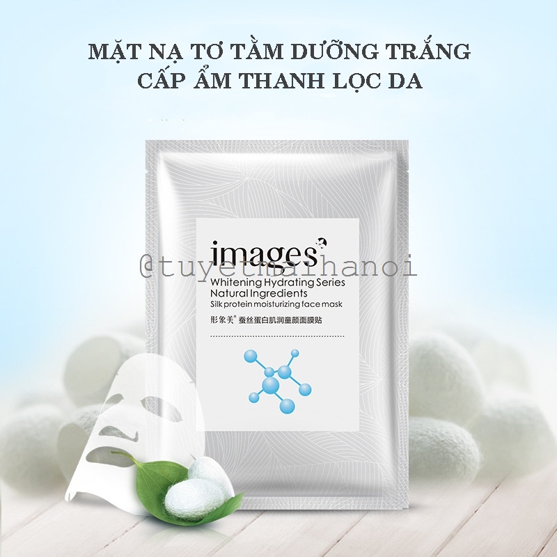 Combo 10 miếng mặt nạ Silk Protein Images - Dưỡng trắng, cấp ẩm, se khít lỗ chân lông