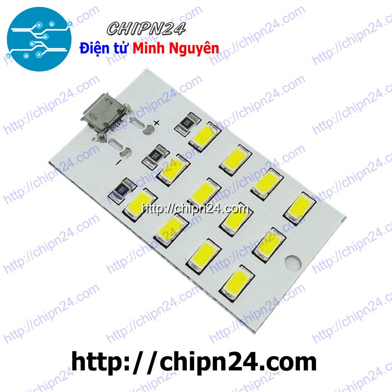 [1 pcs] Mạch 12 led siêu sáng USB 5V