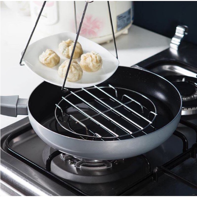 Giá Hấp Bằng Thép Không Gỉ Hình Tròn Tiện Dụng Cho Nhà Bếp