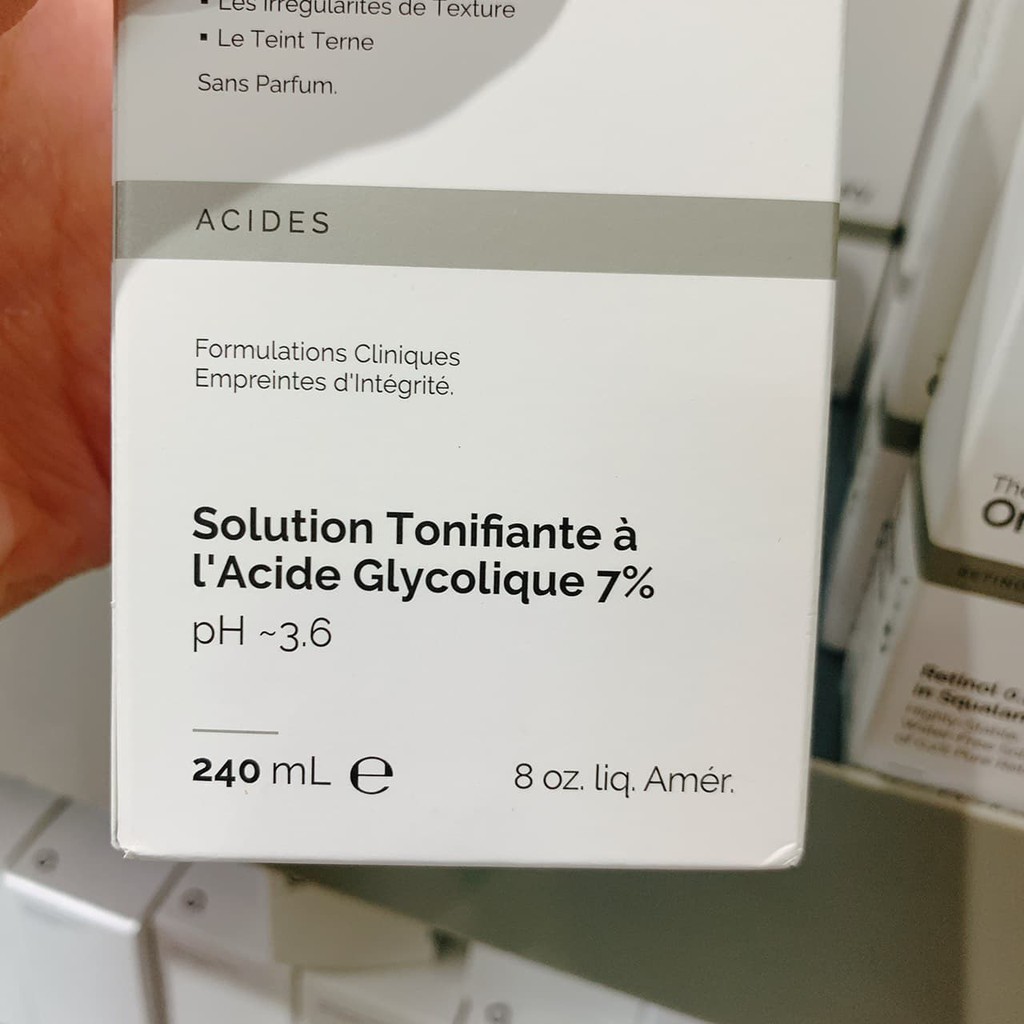 Toner The Ordinary Glycolic Acid 7% Toning Solution Tẩy Da Chết / Sáng Da / Giảm Thâm