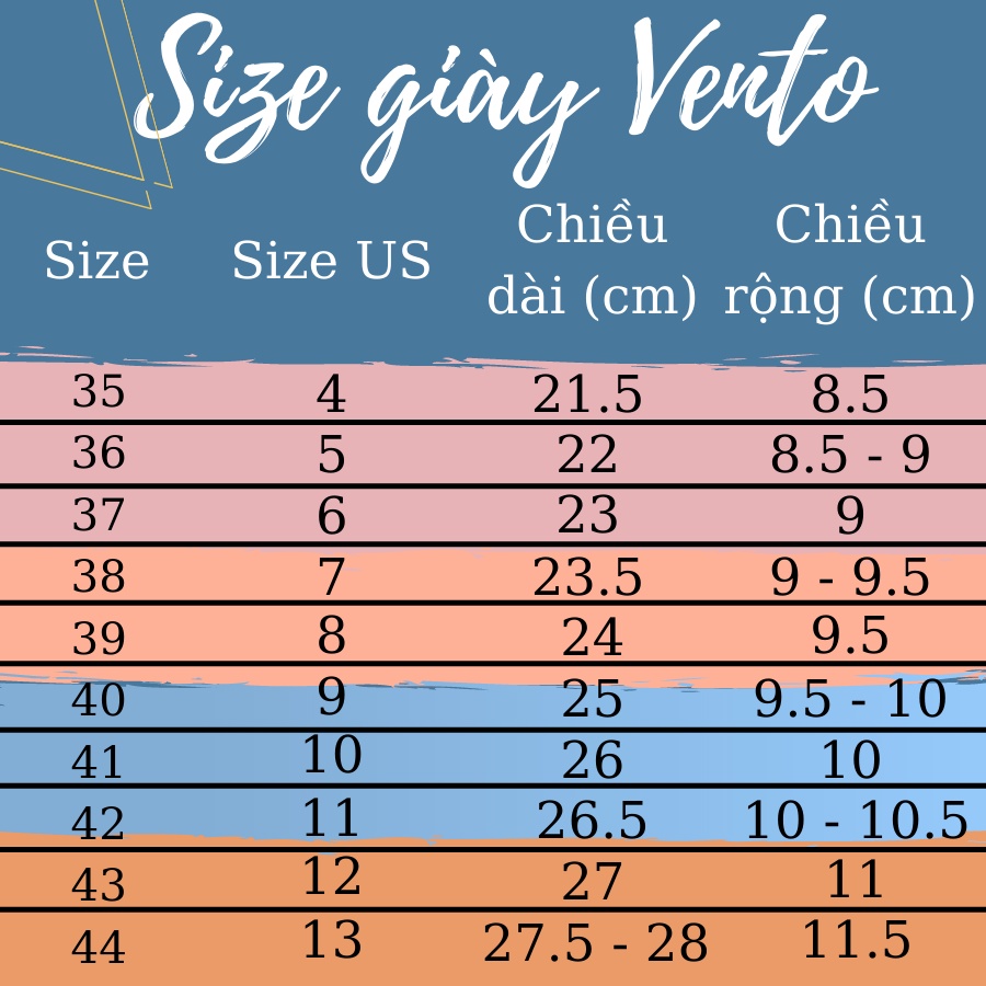 Giày Sandal Nam Nữ Vento Chính Hãng NB38