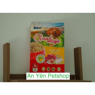 (CHÍNH HÃNG )THỨC ĂN HẠT KHÔ VỊ THỊT BÒ CHO CHÓ GRAND MAGIC TÚI 1KG