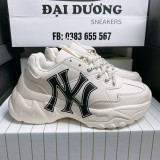 giày 𝗠𝗟𝗕, giày boston nữ tăng chiều cao nâng đế 4cm mlb ny đen nâng đế êm chân dễ phối đồ hot 2021 sneaker nữ