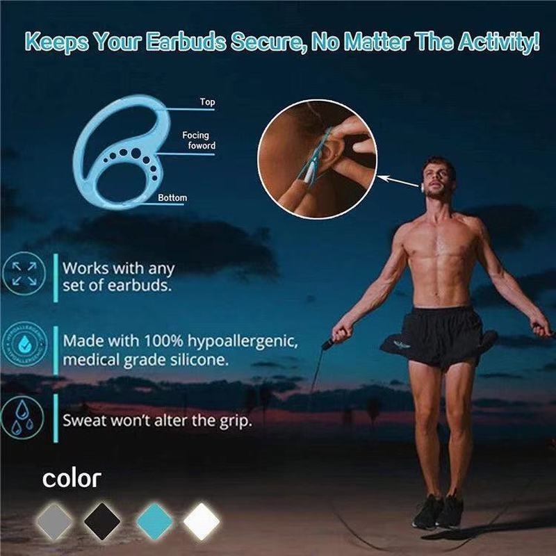 Set 2 Giá Đỡ Tai nghe không dây Bằng Silicon Chống Rơi Tiện Dụng