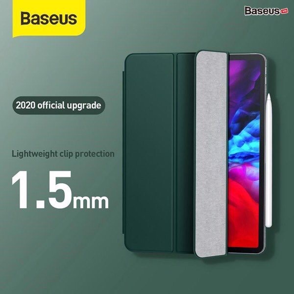 BAO DA IPAD PRO 11 2020/ Air 4 2020 BASEUS SIMPLISM THREE-FOLD NAM CHÂM HÍT LƯNG CHÍNH HÃNG | BigBuy360 - bigbuy360.vn