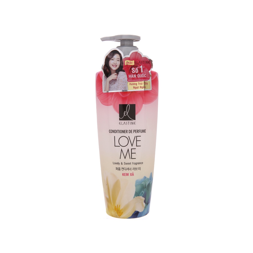 Dầu xả tóc ELASTINE Conditioner De Perfume 600ml / Kem xả thơm tóc mềm mượt Hàn Quốc