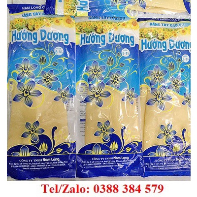 (Gía sỉ lẻ) Găng tay cao su hàng công ty Hướng Dương-Nam Long-ảnh thật