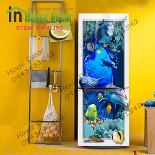 💥 MIẾNG DÁN TỦ LẠNH DECAL 3D CAO CẤP💥