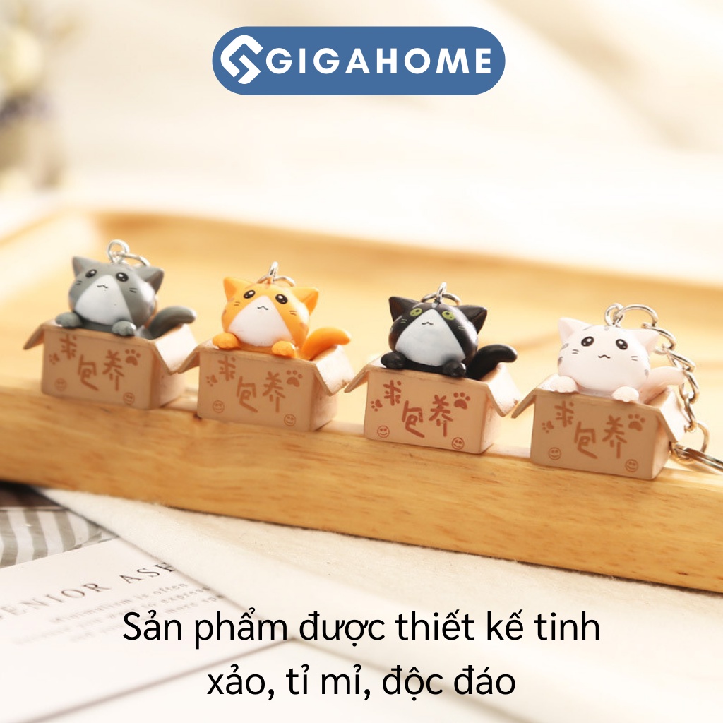 Móc Khóa Mèo Con Bỏ Trong Hoopk KeyChain GIGAHOME 9410