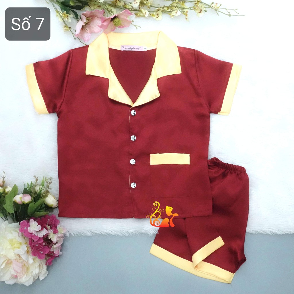 Phần 1 - Đồ Mặc Nhà Pijama Phi "Lụa Phối" Cho Bé - Từ 12kg - 42kg