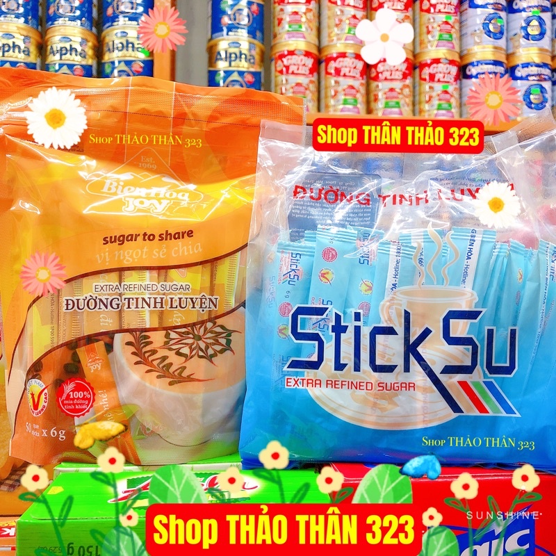 Đường Que Tinh Luyện Cao Cấp Biên Hoà 50 gói x 6g