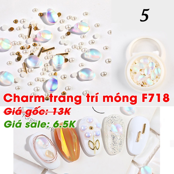 Charm đá, kim loại trang trí móng F718