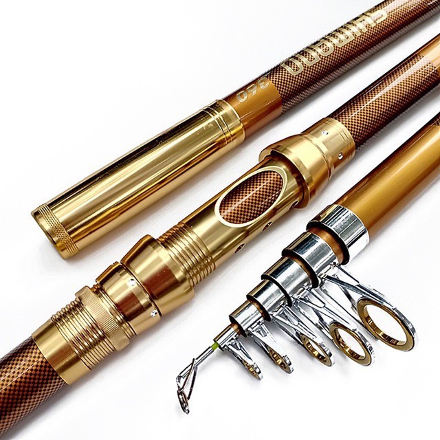 [Thanh Lý] Cần Câu Cá Cần Rút SHIMANO Siêu Đẹp Siêu Bền Màu Vàng Chính Hãng Cần Cực Khoẻ 2M4-3M6