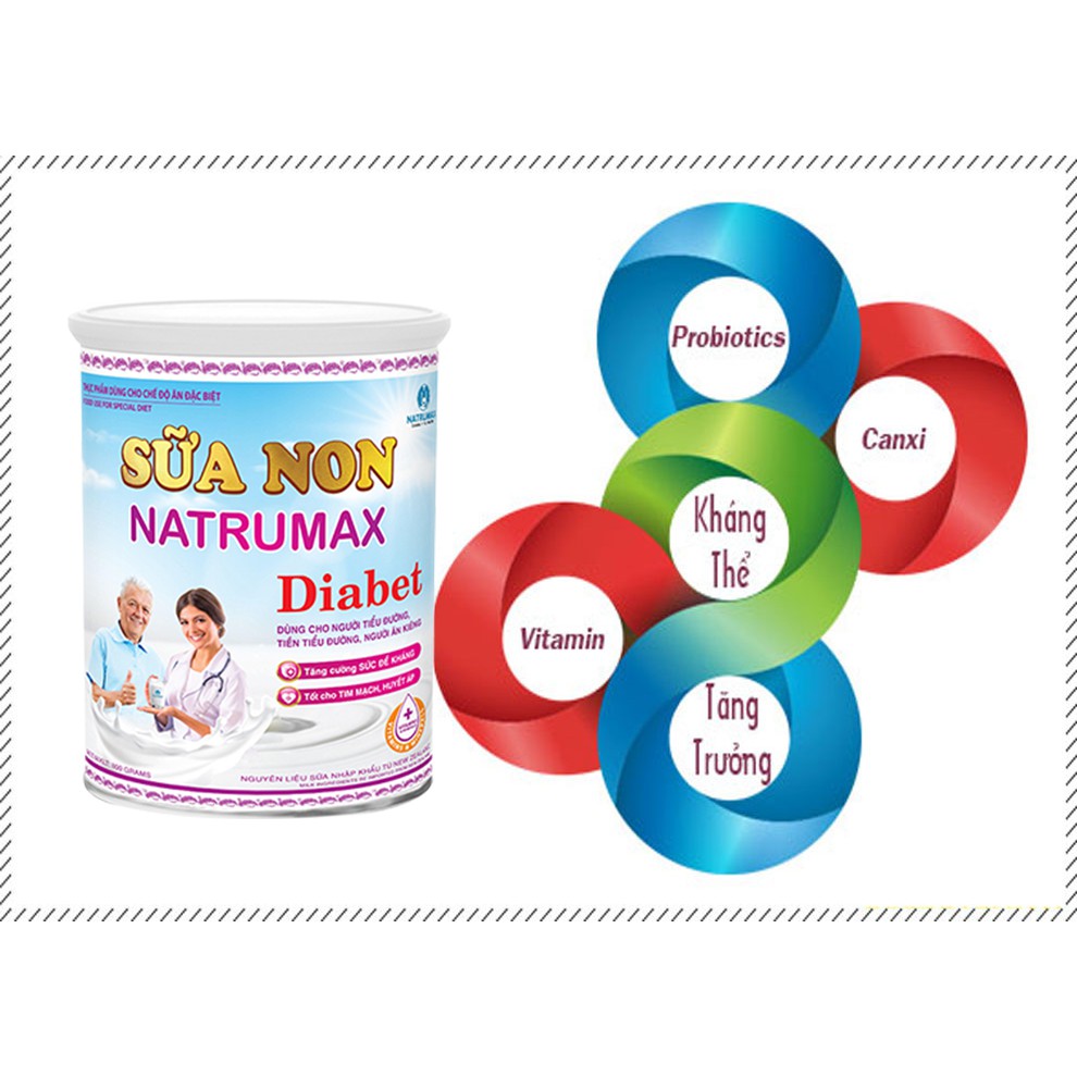 SỮA NON NATRUMAX DIABET 800G - Dành cho người ăn kiêng ( Tiểu Đường )