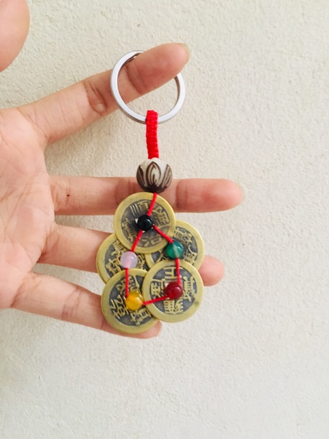 Móc khóa xâu Tiền xu Ngũ đế