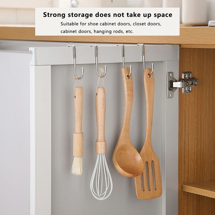 Móc Đôi Chữ S Bằng Thép Không Gỉ Chất Lượng Cao Treo Đồ Dùng Nhà Bếp Không Gỉ