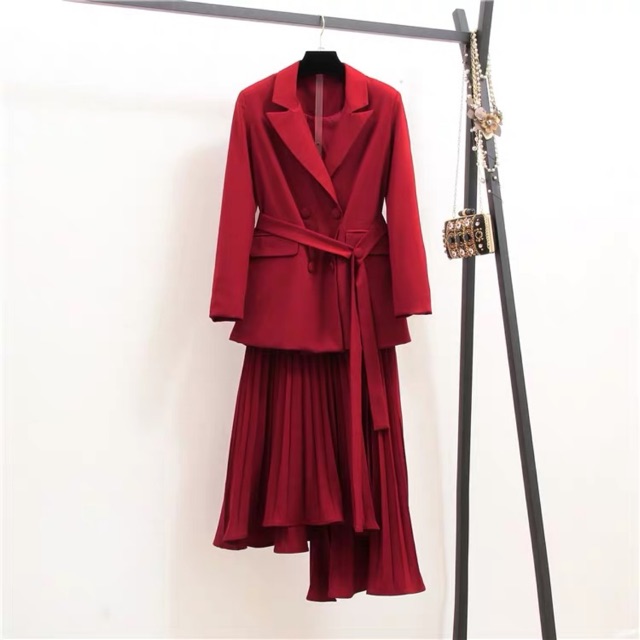 ORDER - Set vest váy đỏ siêu hot TẾT 2020 ❤️