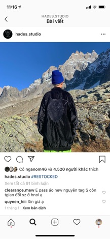 Áo jacket hades velvet