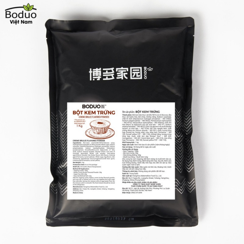 BỘT BODUO KEM TRỨNG GÓI 1KG