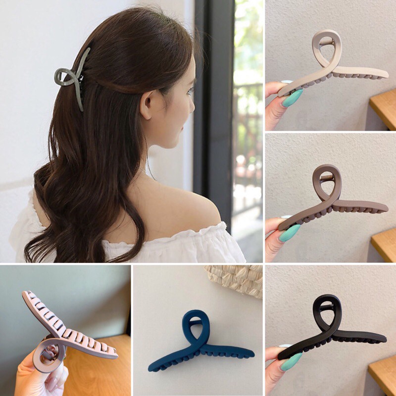 KẸP TÓC KIỂU DỌC CỠ LỚN TRƠN/NHÁM PHONG CÁCH HÀN QUỐC