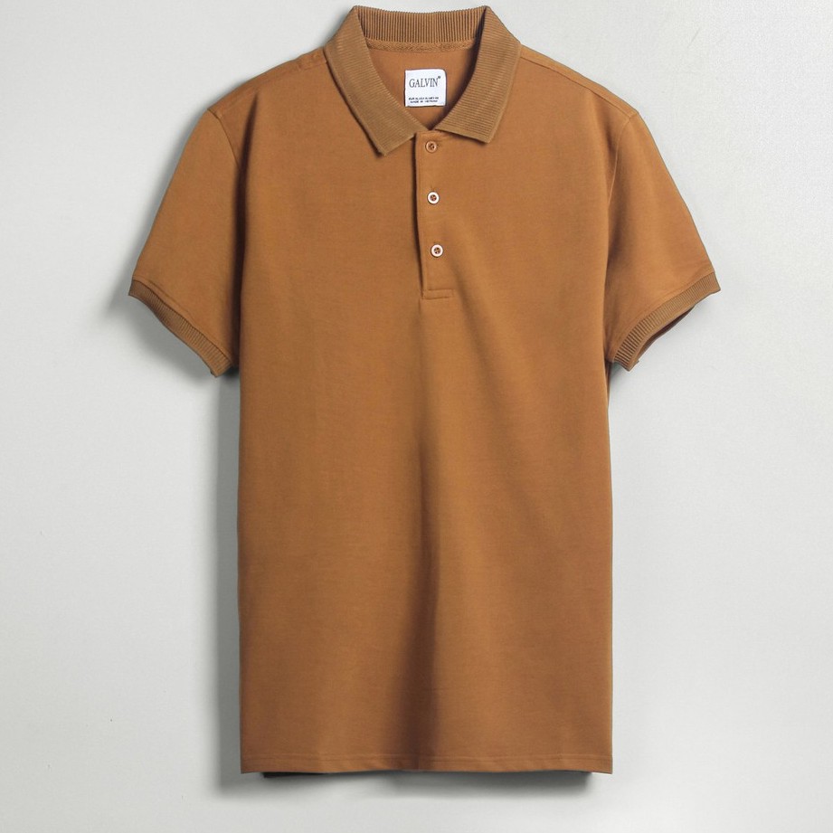 Galvin Store - Áo polo nam Galvin cổ dệt bo len tay lỡ công sở 25