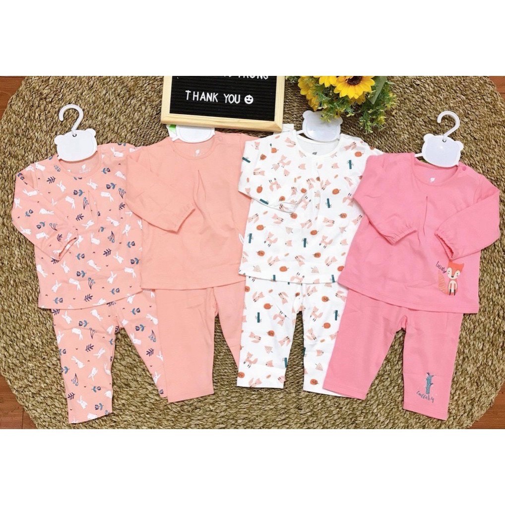 Áo cài vai bé gái họa tiết con vật dễ thương NH111B