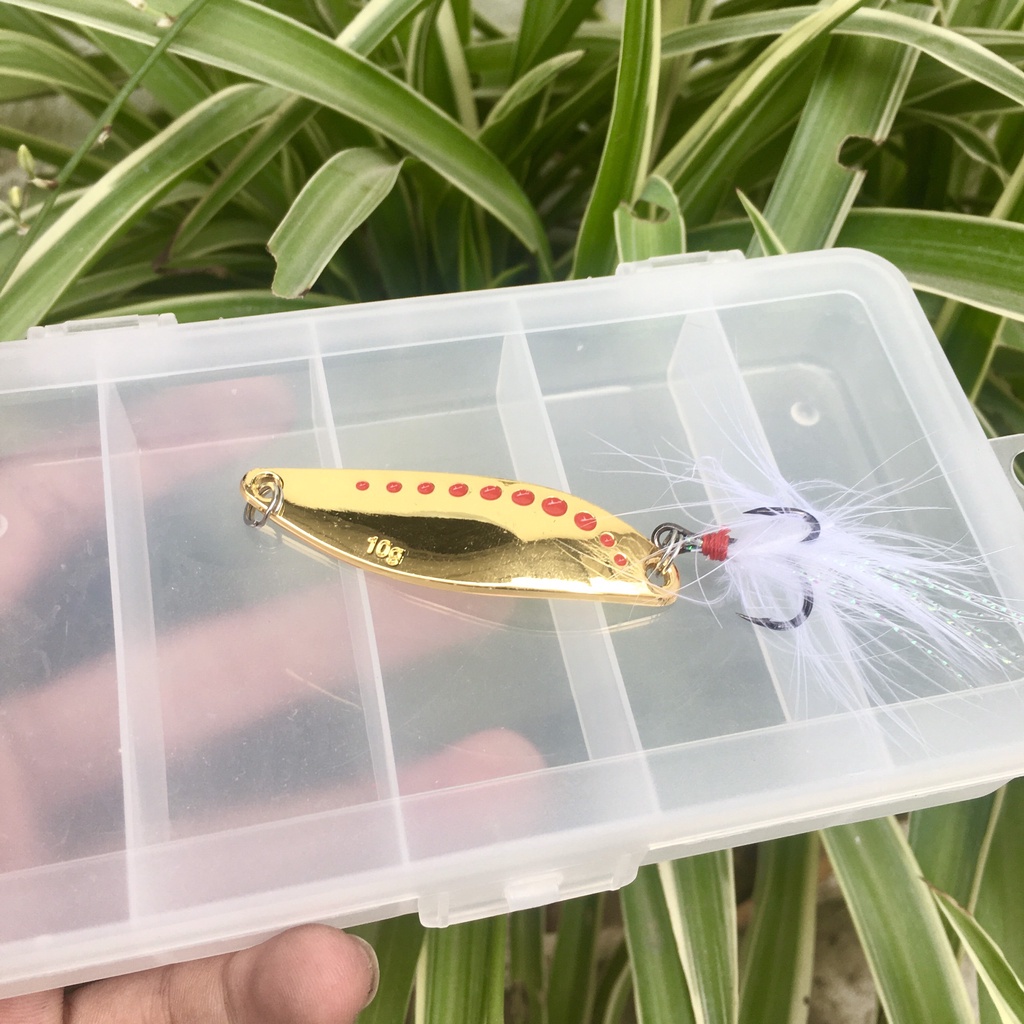 Combo 5 mồi giả câu lure 3 tầng nước siêu nhậy câu lóc,chuối,rô phi và các loại cá nước ngọt có tặng kèm hộp đựng mồi