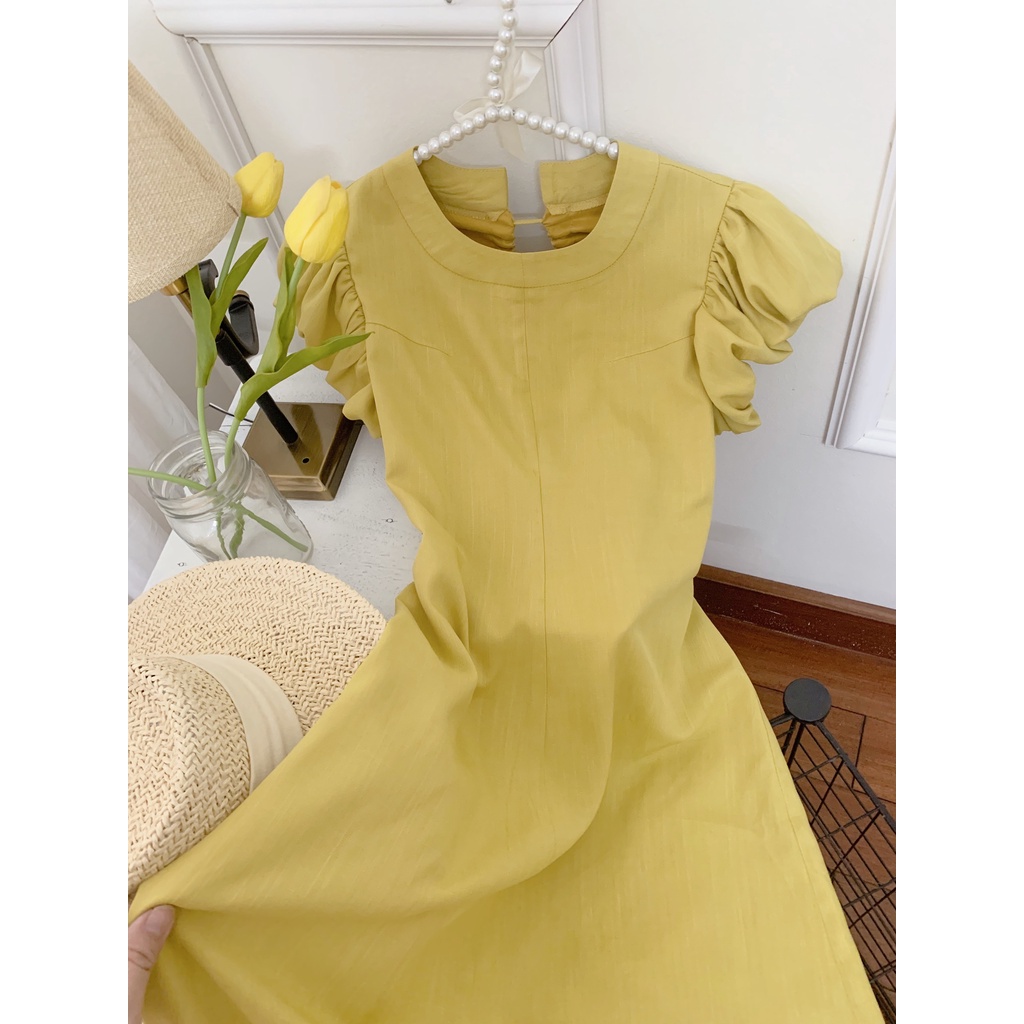 Váy maxi hở lưng thiết kế Chunn Design