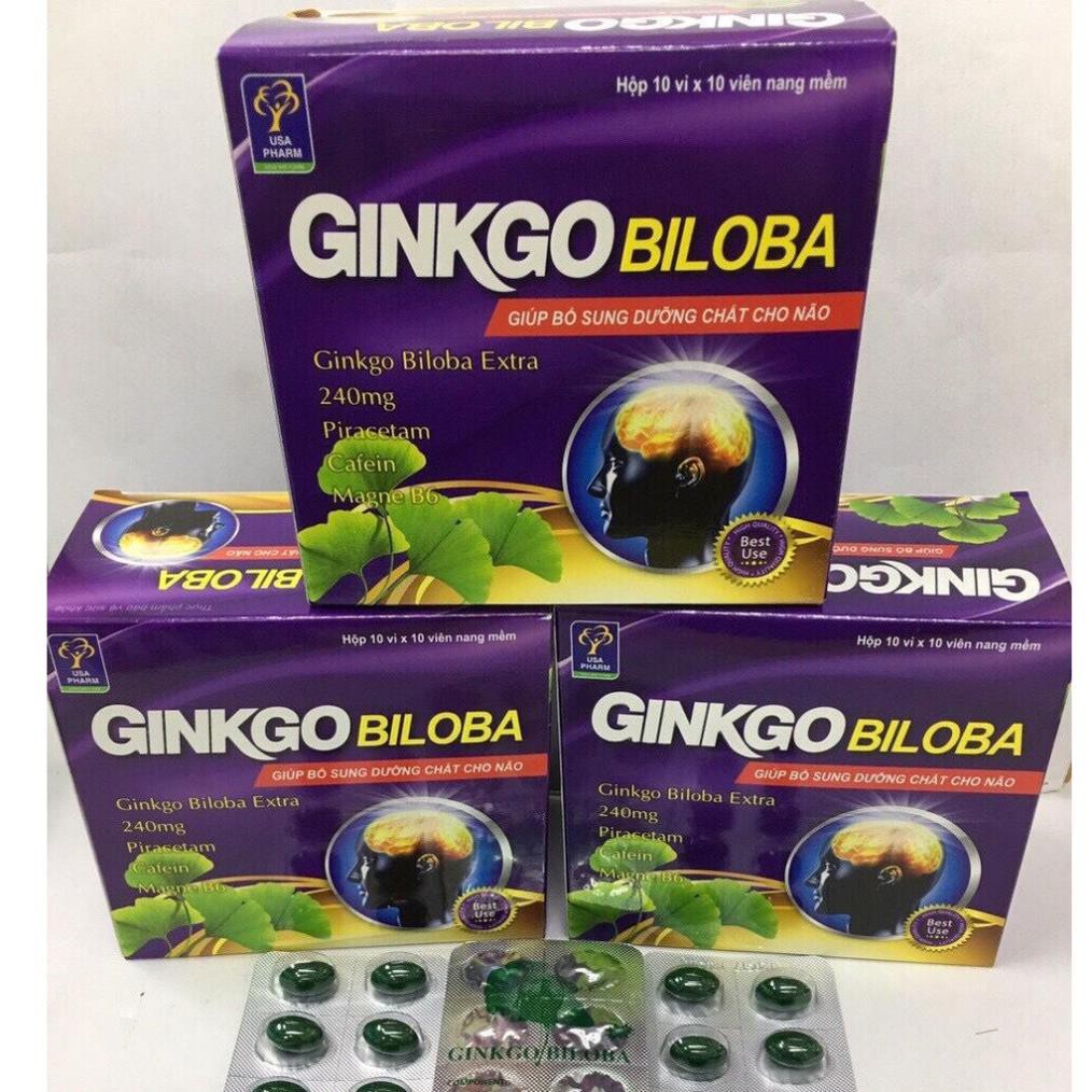 Hoạt huyết dưỡng não Ginkgo biloba 240mg - HỘP 100V