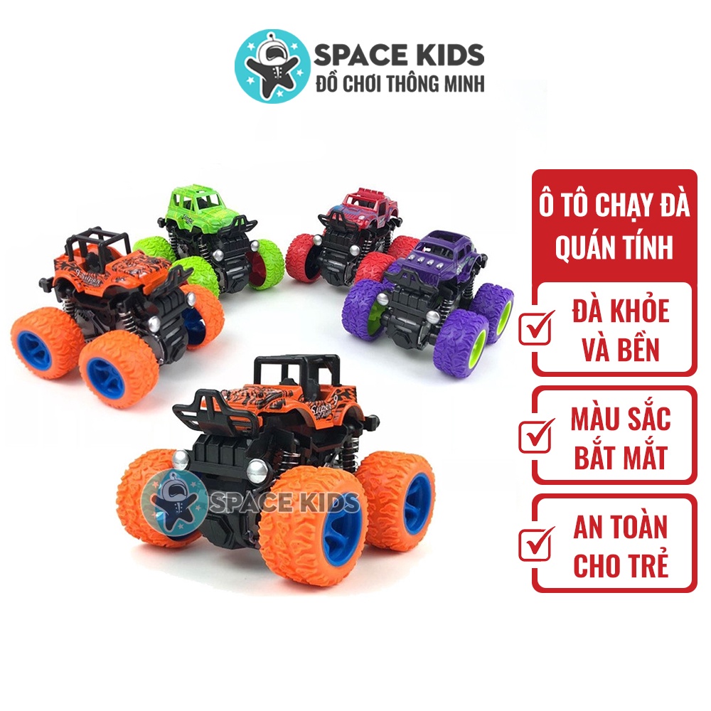 Đồ chơi cho bé Xe ô tô địa hình quán tính loại bánh to chạy đà Buggy, xe trớn địa hình Space Kids toys
