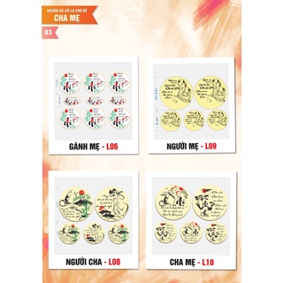 Combo 6 hộp khuôn socola in hình -đồng tiến
