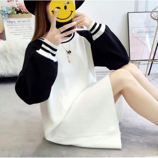 Đầm suông len tay geclang