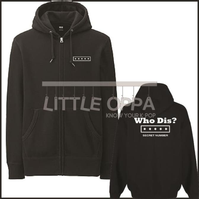 Mới! Áo Khoác HOODIE Kéo Khoá KPOP SECRET Numerals WHO DIS BE HAPPY STAY Health