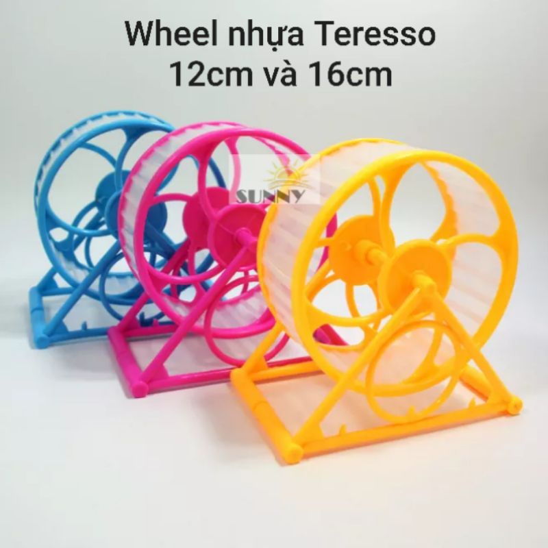 Wheel nhựa (lắp sẵn) 12cm và 15cm cho hamster