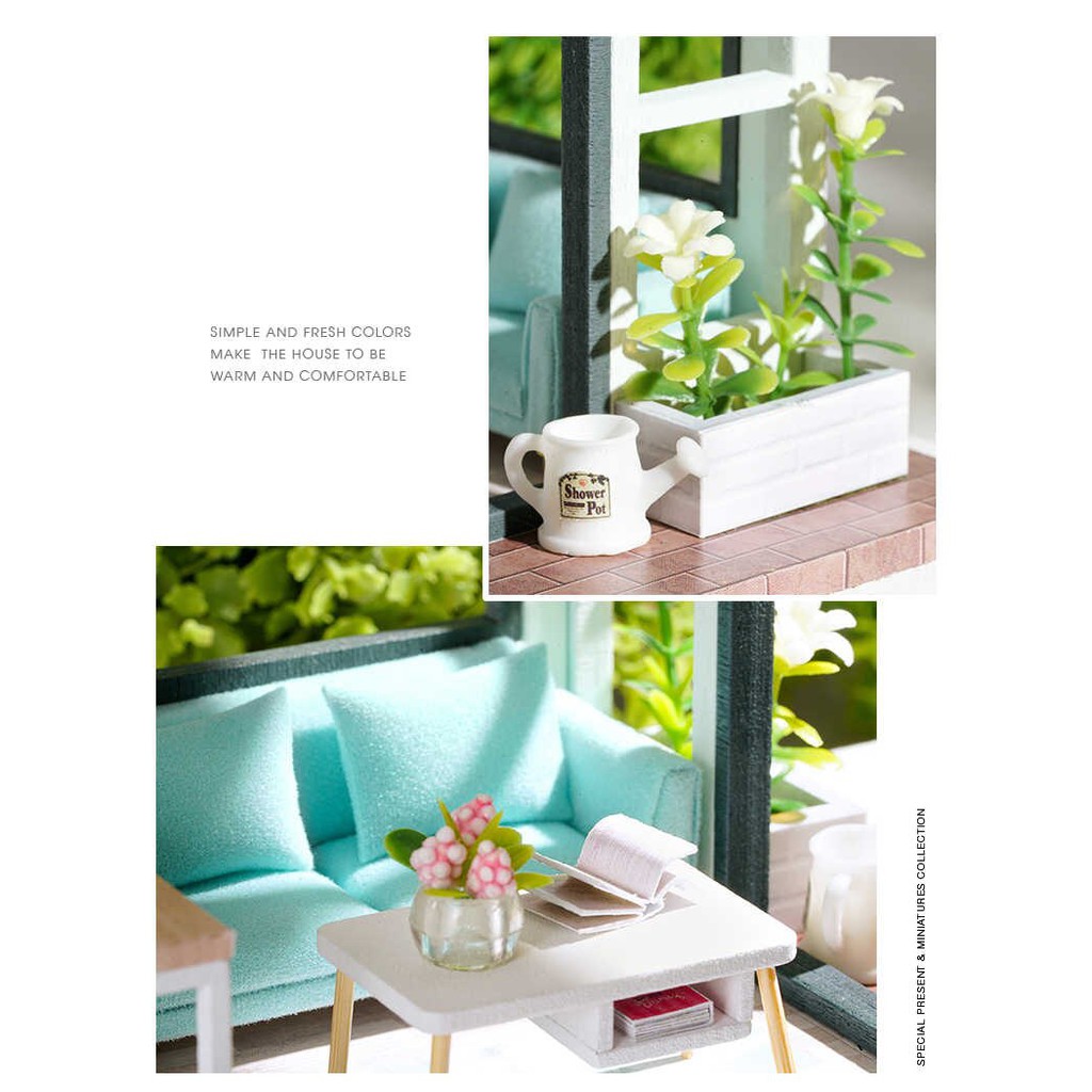 Mô Hình Nhà Gỗ DIY - Meet Happiness QL002