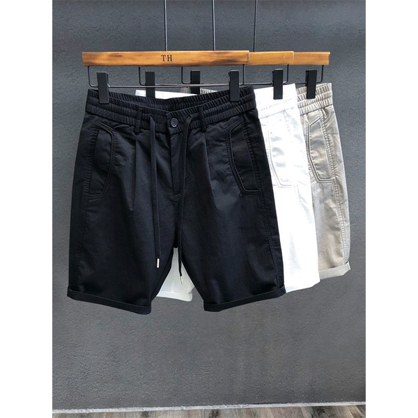 Quần Short Dáng Suông Phong Cách Thời Trang Hong Kong Cho Nam Giới