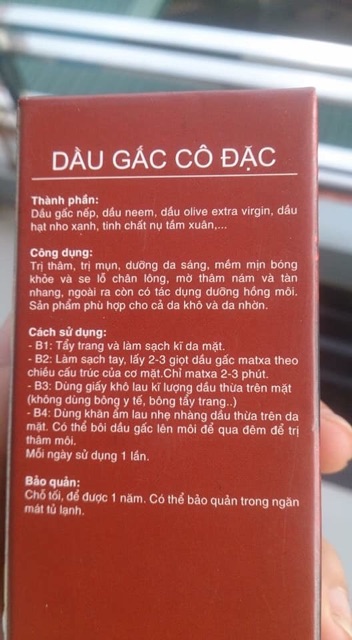 Dầu gấc dưỡng da trắng hồng Linhcen