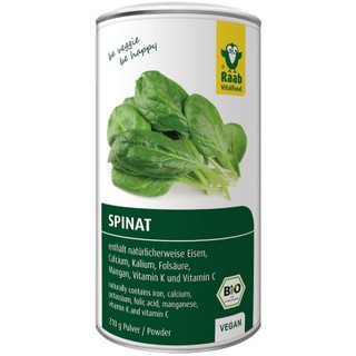BỘT RAU CẢI BÓ XÔI HỮU CƠ RAAB (210g) - Organic Spinach Powder